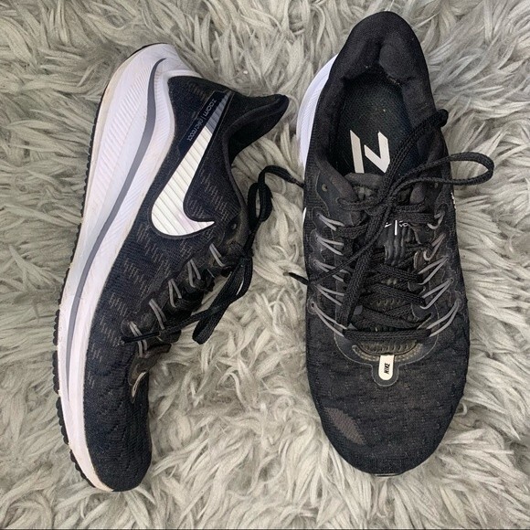 Nike React Zoom Vomero 14 black & white women’s running shoe size 6.5 - Picture 1 of 8